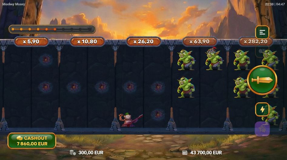Скриншот процесса игры Monkey Money
